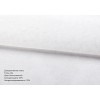 Римская штора прямая из однотонной ткани 07_01_Тюль лен Белоснежный на веревочном карнизе. Высота до 1700 мм.
